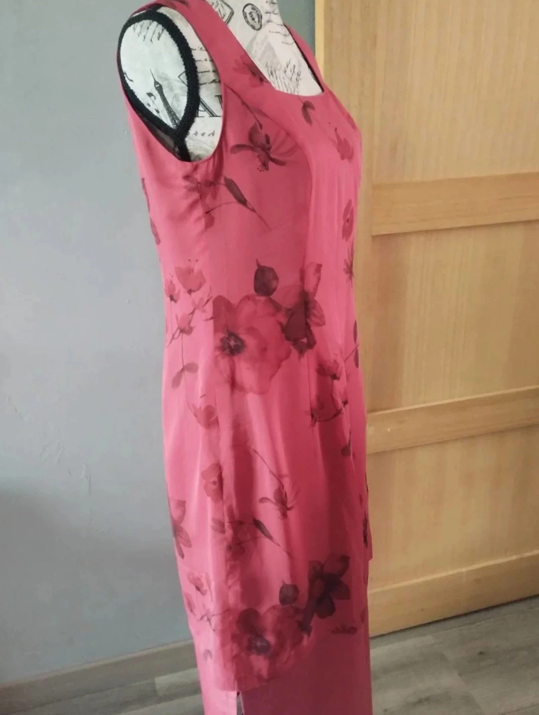 Vestido longo florido, framboesa, Un Jour Ailleurs T38 – photo 4